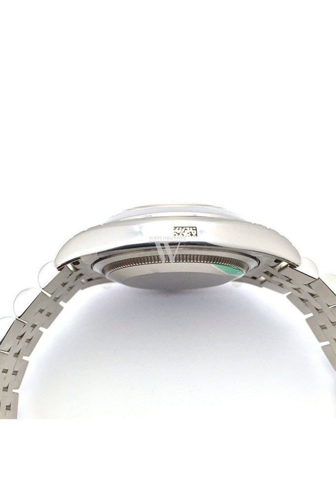 Rolex Datejust 36 Silver Floral Motif 2 Arab Dial Jubilee Mens Watch 116200