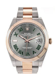 Rolex Datejust 41 Slate Dial Mens Steel And 18Kt Everose Gold Oyster Watch 126300