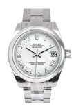 ROLEX Datejust 31 White Roman Dial Steel Ladies Watch 178240