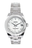 Rolex Datejust 31 White Roman Dial Steel Ladies Watch 178240