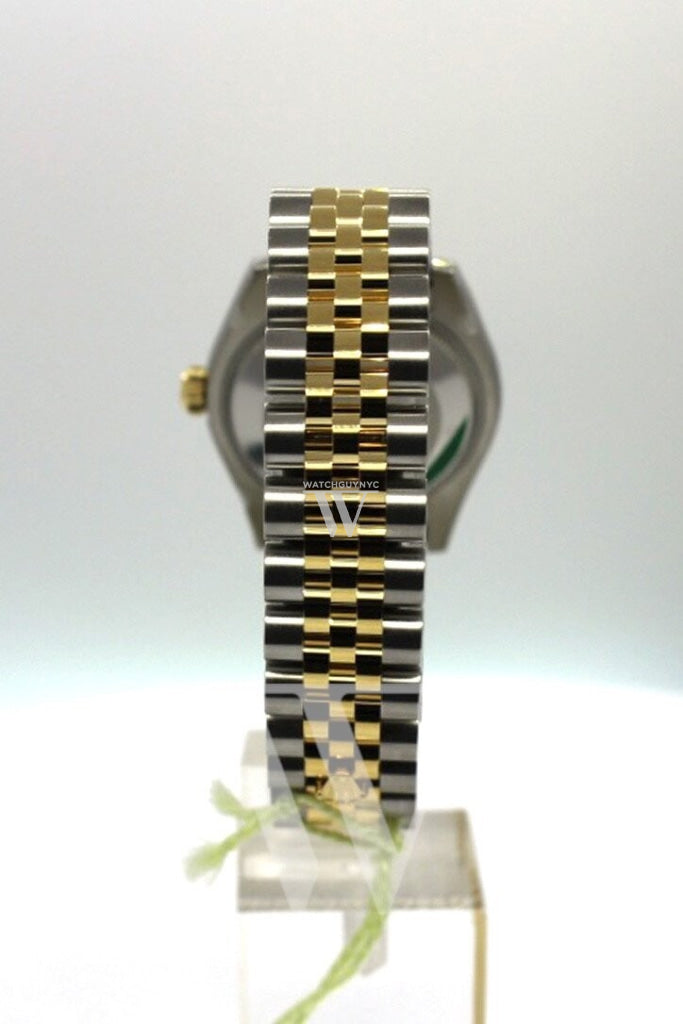 Rolex Datejust 31 Olive Green Large Vi Set With Diamonds Gold Jubilee Ladies 178243 Watch