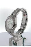 Rolex Datejust 31 Mother Of Pearl Roman Large Vi Diamond Dial White Gold Fluted Bezel Ladies Watch
