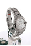 Rolex Datejust 31 Mother Of Pearl Roman Large Vi Diamond Dial White Gold Fluted Bezel Ladies Watch