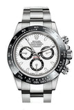 ROLEX Cosmograph Daytona 40 White Dial Stainless Steel Oyster Men's Watch 116500LN 116500