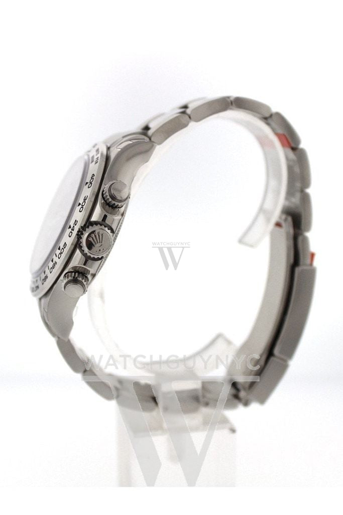 Rolex Cosmograph Daytona Mother Of Pearl Diamond Dial White Gold Oyster Mens Watch 116509