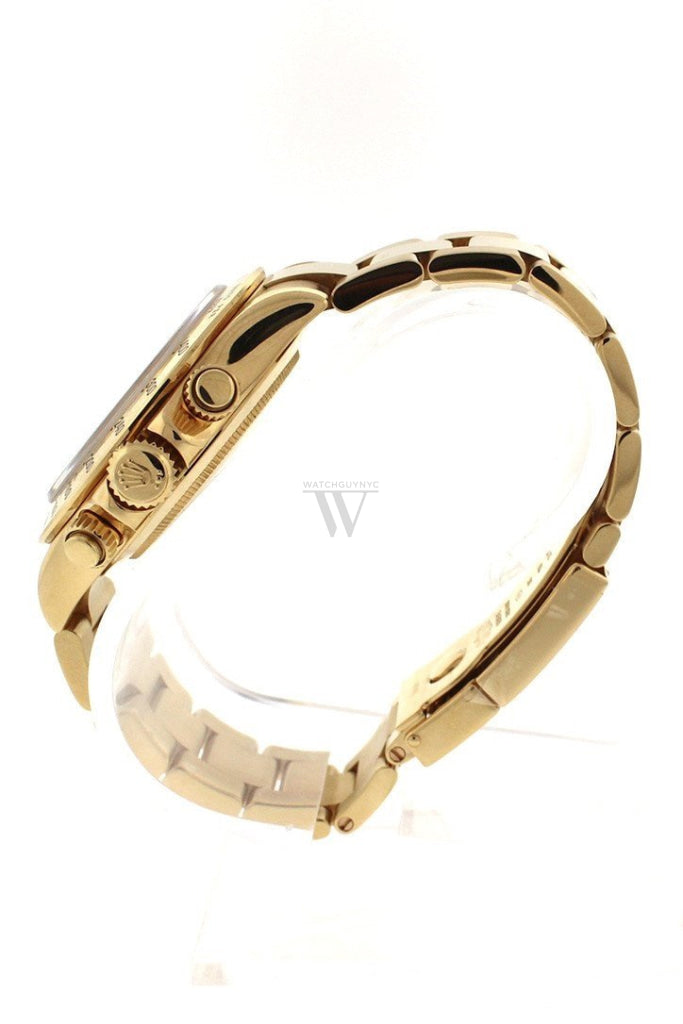 Rolex Cosmograph Daytona Champagne Steel 18K Yellow Gold Mens Watch 116528