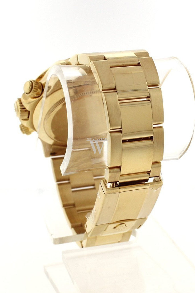 Rolex Cosmograph Daytona Champagne Steel 18K Yellow Gold Mens Watch 116528