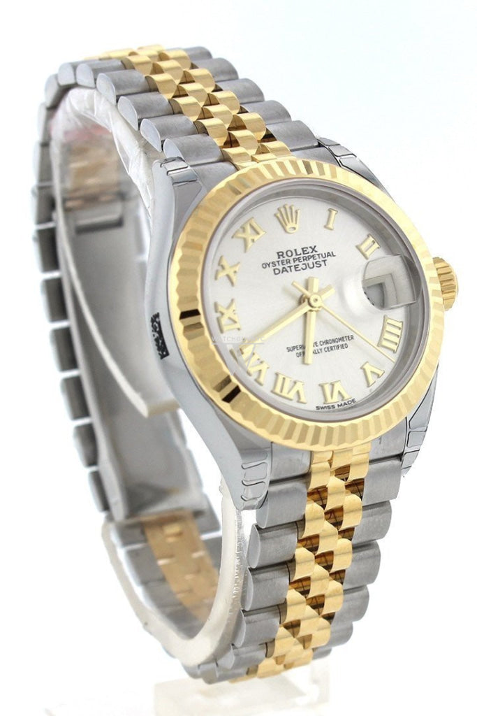 Rolex Lady Datejust 28 Silver Dial Steel And 18K Yellow Gold Jubilee Ladies Watch 279173