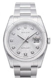 Rolex Datejust 36 Silver Jubilee Diamond Dial Steel and 18k Gold Men's Watch 116234