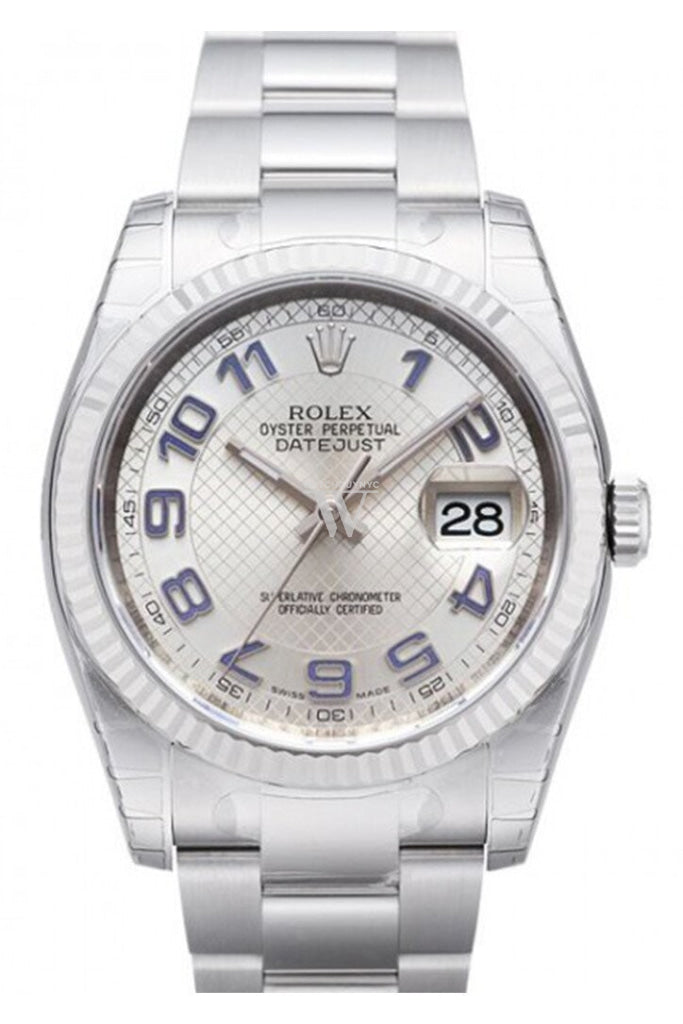 Rolex Datejust 36 Silver Dial Steel And 18K Gold Unisex Watch 116234