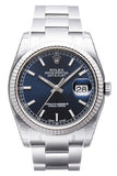 Rolex Datejust 36 Blue Dial Gold Bezel Steel and 18k Gold Men’s Watch 116234