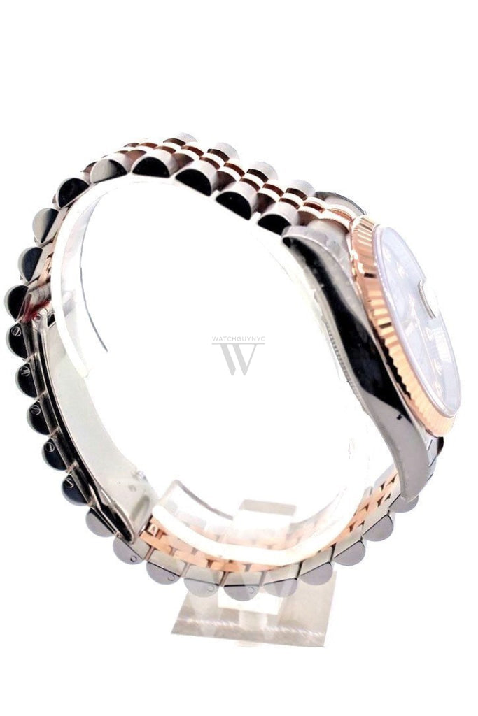 Rolex Datejust 36 Steel Set With Diamonds Dial Fluted And 18K Rose Gold Jubilee Watch 116231