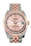 Rolex Datejust 31 Pink Dial 18K Rose Gold Two Tone Jubilee Ladies Watch 178241