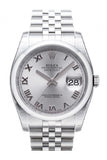 Rolex Datejust 36 Rhodium Dial Stainless Steel Jubilee Automatic Men's Watch 116200