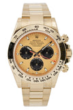 Rolex Cosmograph Daytona Champagne Dial Black Sub Dials 18K Yellow Gold Oyster Mens Watch 116508