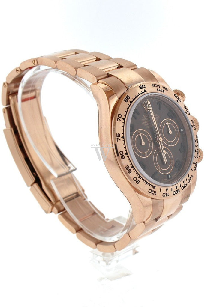 Rolex Cosmograph Daytona Chocolate Dial 18K Everose Gold Oyster Automatic Mens Watch 116505