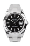 Rolex Datejust II Black Dial Stainless Steel Oyster Automatic Men's Watch 116300