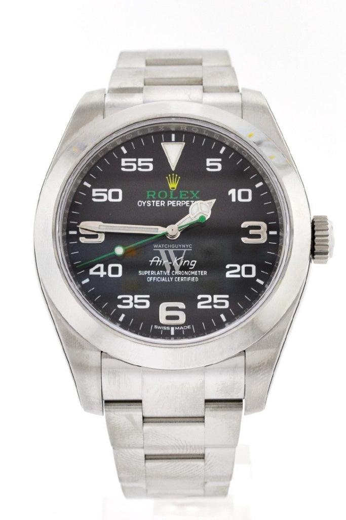 Rolex Air King Black Dial Stainless Steel Mens Watch 116900