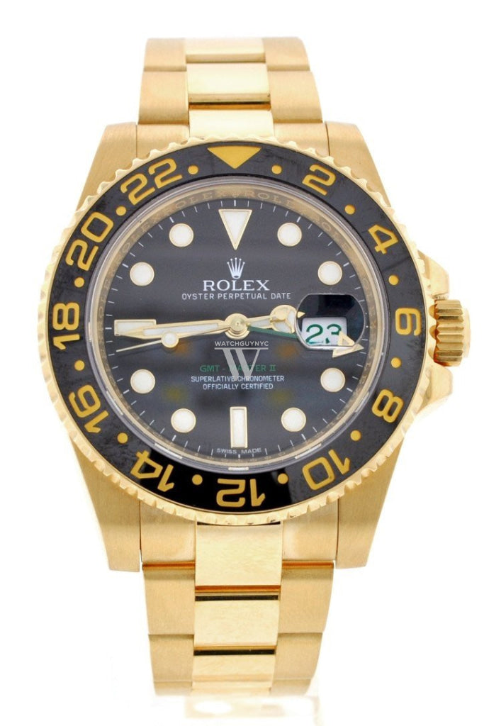 Rolex Gmt-Master Ii 40 Black Dial Stainless Steel Mens Watch 116718