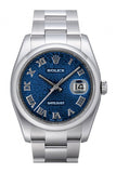 Rolex Datejust 36 Blue Jubilee Dial Stainless Steel Oyster Men's Watch 116200