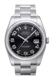 Rolex Datejust 36 Black Sunbeam Dial Stainless Steel Oyster Men's Watch 116200