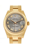 Rolex Datejust 31 Steel Roman Dial 18K Yellow Gold Ladies Watch 178248