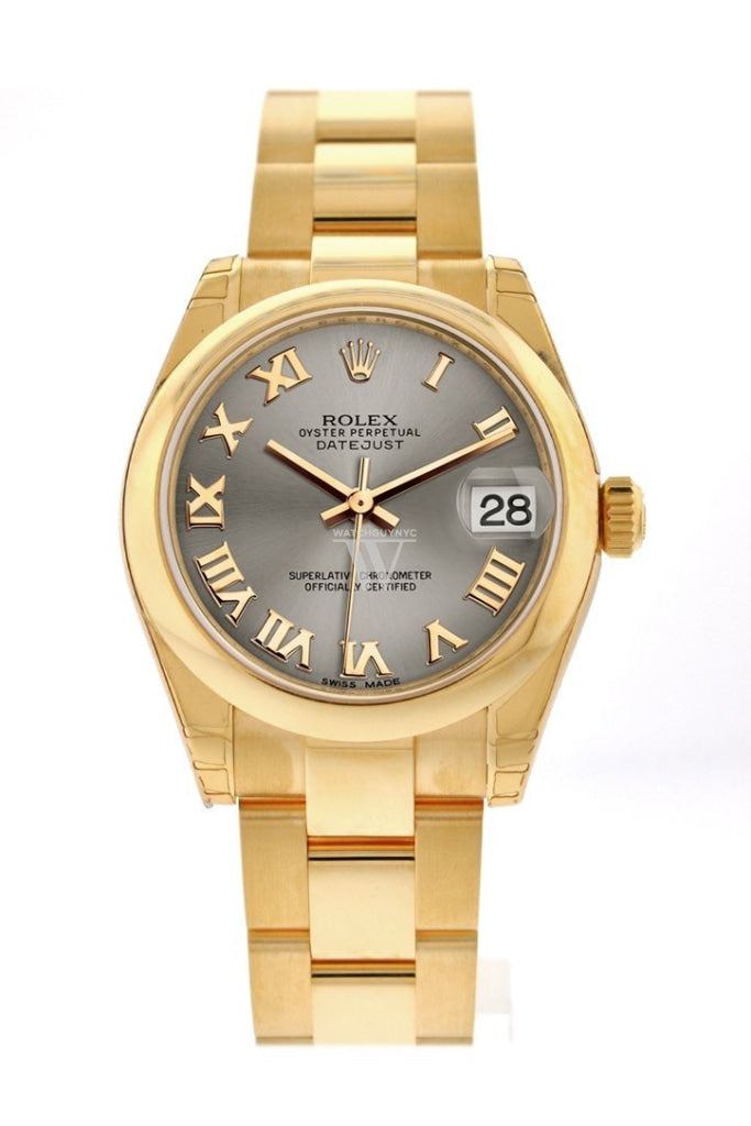 Rolex Datejust 31 Steel Roman Dial 18K Yellow Gold Ladies Watch 178248
