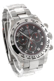 Rolex Cosmography Daytona Black Arabic Dial Oyster Bracelet 18K White Gold Mens Watch 116509