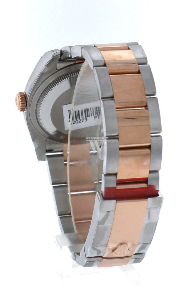 Rolex Datejust 36 Black Roman Dial Steel And 18K Rose Gold Mens Ladies Watch 116231