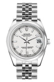 Rolex Datejust 31 White Dial Stainless Steel Jubilee Ladies Watch 178240