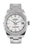 Rolex Datejust 31 White Dial Dome set with Diamonds Bezel Ladies Watch 178344