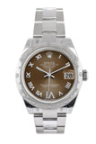 Rolex Datejust 31 Bronze Roman Large Vi Diamond Dial Dome Set With Diamonds Bezel Ladies Watch