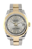 Rolex Datejust 31 Silver Dial 18K Gold Two Tone Ladies Watch 178243