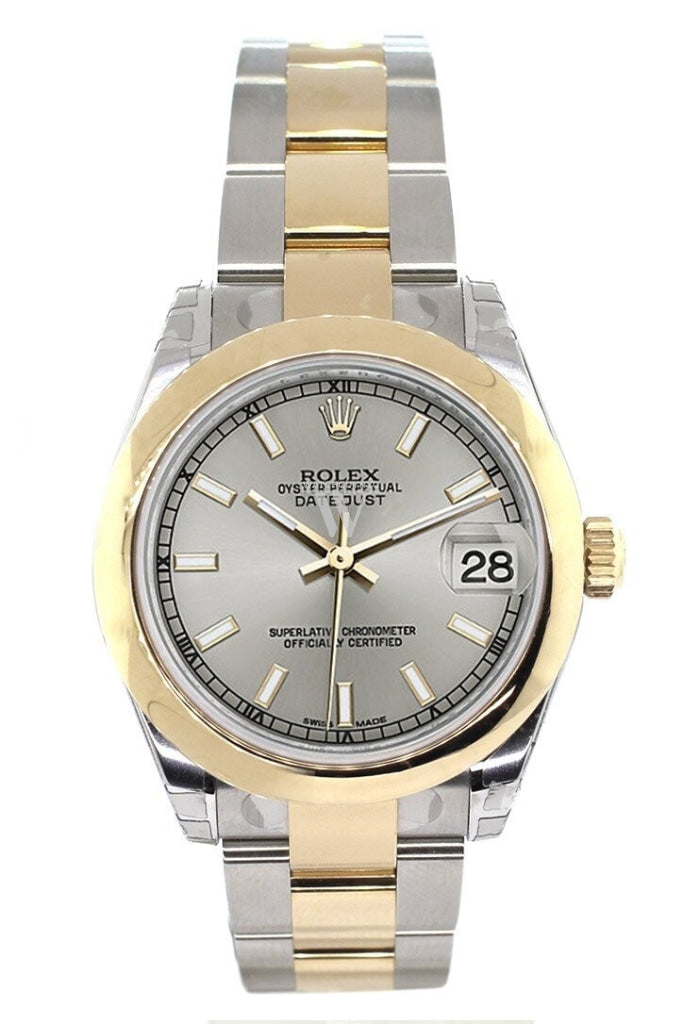 Rolex Datejust 31 Silver Dial 18K Gold Two Tone Ladies Watch 178243