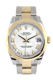Rolex Datejust 31 White Dial 18K Gold Two Tone Ladies 178243 Pre-owned