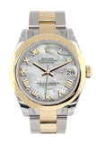 Rolex Datejust 31 Mother of Pearl Roman Dial 18K Gold Two Tone Ladies 178243