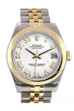 Rolex Datejust 31 White Roman Dial  18K Gold Two Tone Jubilee Ladies 178243 Pre-owned