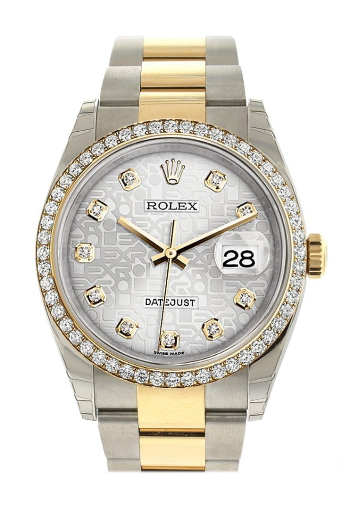 Rolex Datejust 36 Silver Jubilee Design Set With Diamonds Dial 18K White Gold Diamond Bezel Ladies