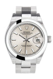Rolex Datejust 28 Silver Dial Stainless Steel Ladies Watch 279160