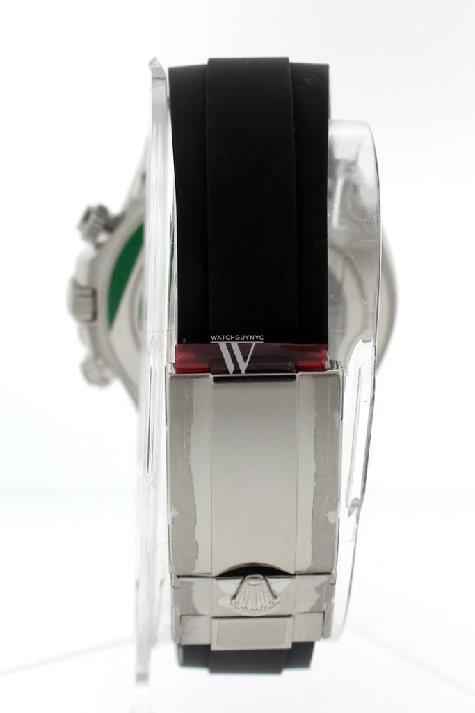 Rolex Cosmograph Daytona Steel And Black Dial Oysterflex Strap Mens Watch 116519Ln