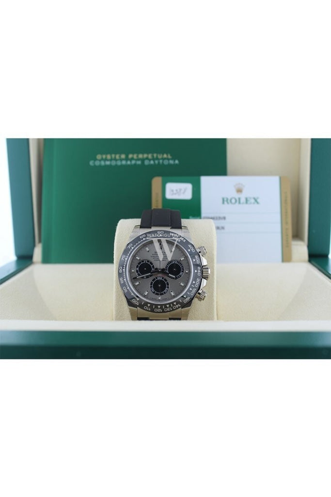 Rolex Cosmograph Daytona Steel And Black Dial Oysterflex Strap Mens Watch 116519Ln