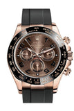 Rolex Cosmograph Daytona Chocolate and black Dial Oysterflex Strap Mens Everose Watch 116515LN 116515