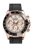 Rolex Cosmograph Daytona Ivory-coloured Dial Oysterflex Strap Mens Everose Watch 116515LN 116515