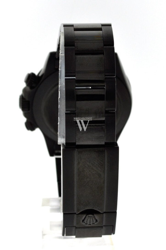 Rolex Black-Pvd Cosmograph Daytona Black Dial Stainless Steel Boc Coating Oyster Mens Watch Rolex