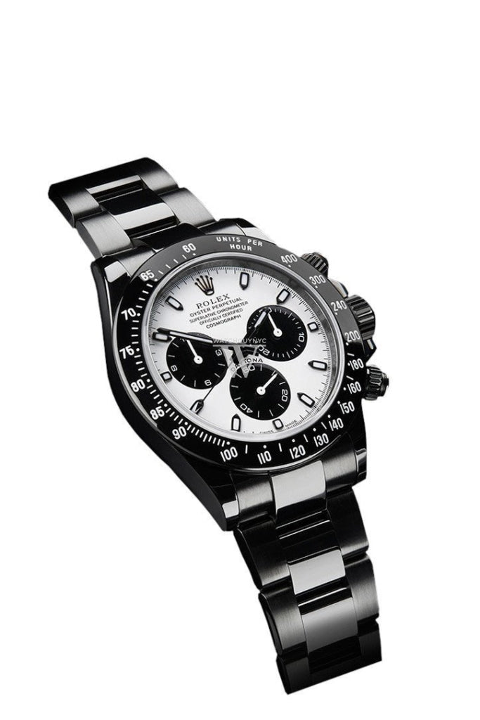 Rolex Black-Pvd Cosmograph Daytona White Dial Stainless Steel Black Boc Coating Oyster Mens Watch