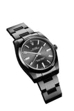 Rolex Black-Pvd Oyster Perpetual Black Dial Stainless Steel Boc Coating Mens Watch Pvd