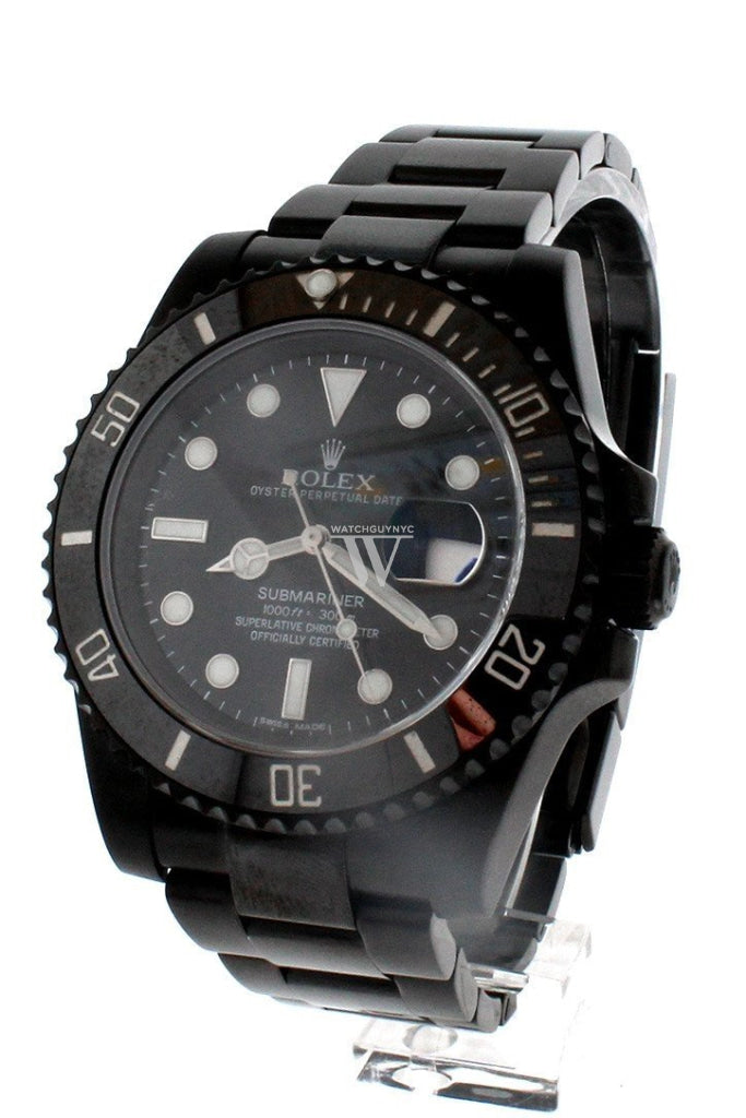 Rolex Black-Pvd Submariner Black Dial Cerachrom Bezel Steel Boc Coating Mens Watch 116610 Rolex Pvd
