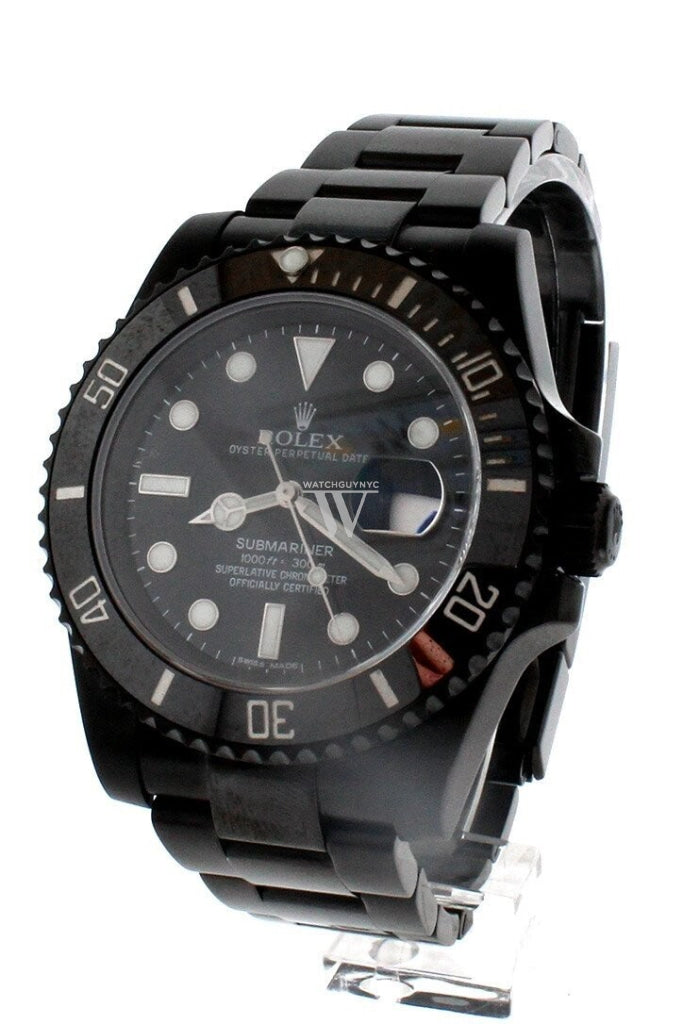 Rolex Black-Pvd Submariner Black Dial Cerachrom Bezel Steel Boc Coating Mens Watch 116610 Rolex Pvd