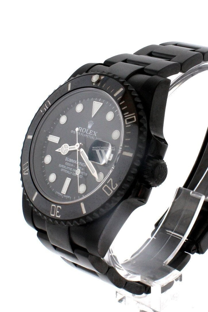 Rolex Black-Pvd Submariner Black Dial Cerachrom Bezel Steel Boc Coating Mens Watch 116610 Rolex Pvd