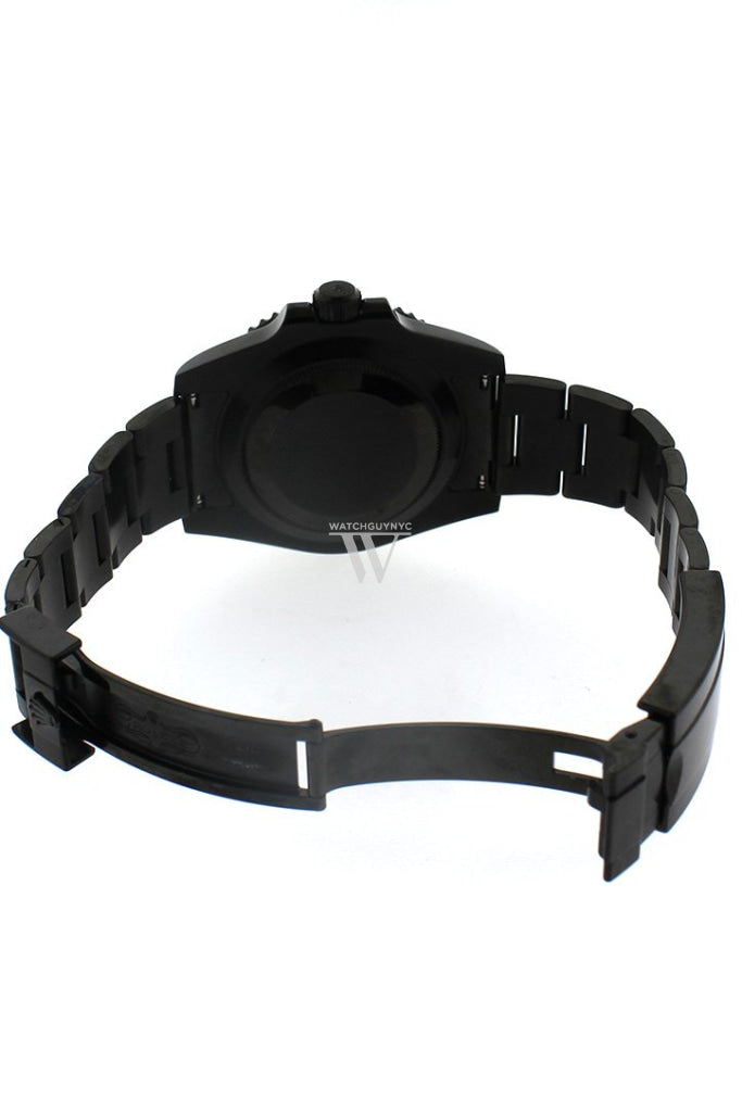 Rolex Black-Pvd Submariner Blue Dial Cerachrom Bezel Steel Black Boc Coating Mens Watch Pvd